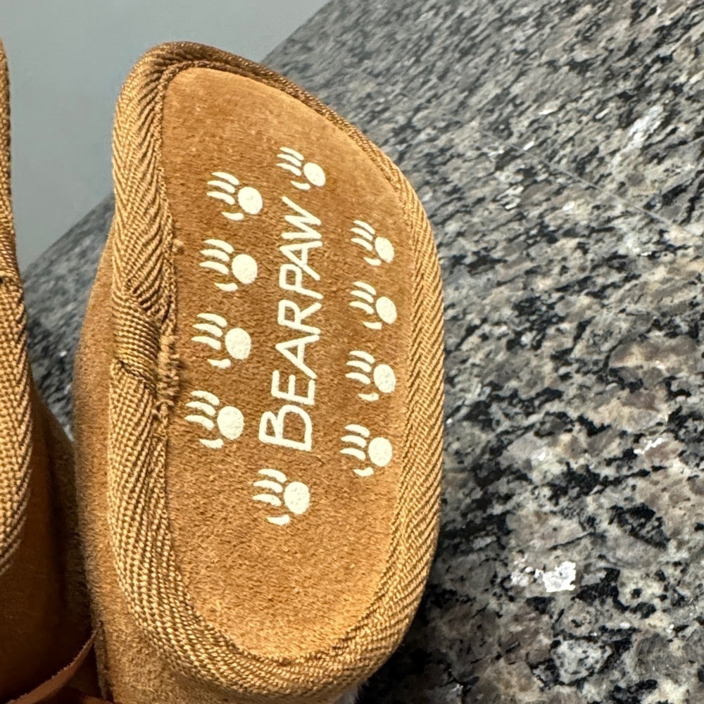 BearPaw Tan Baby Boots with Faux Fur - Picture 5 of 13